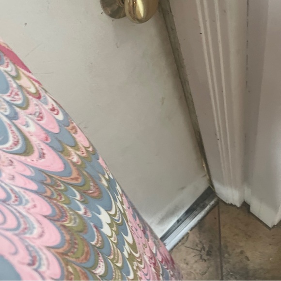 Vintage Leslie Fay Original 60’s 70’s Psychadelic Watercolor Maxi Dress Size 12 - Picture 7 of 9